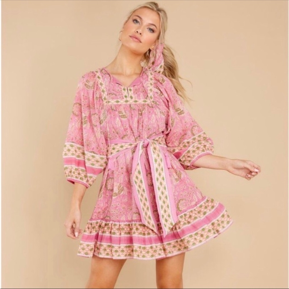 NWT Cleobella Bohemian Balloon Sleeve Magdalena Mini Dress in Wildflower print